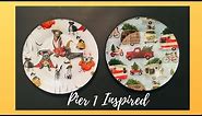 How to make holiday cookie plates platters Mod Podge DIY