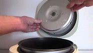 How to remove Cuckoo rice cooker inner cover plate from lid