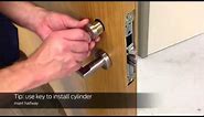 How to Install Schlage L9050 Mortise Lock