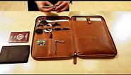 Von Baer Well Organized Genuine Leather Laptop and MacBook Case, Sleeve 13" - Overview