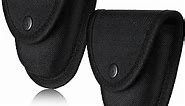2 Pieces Handcuff Pouch Heavy Duty Handcuff Case Tactical Nylon Handcuff Holder with Snap Design for Duty Belt Security Guard Vest Law Enforcement Police Security Officer Defense Equipment