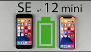iPhone 12 Mini vs iPhone SE 2020 Battery Life DRAIN Test