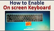 how to open onscreen keyboard in windows | how to open virtual keyboard in windows