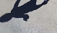 Little Girl Scared of Her Own Shadow