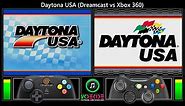Daytona USA (Dreamcast vs Xbox 360) Gameplay Comparison