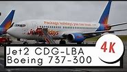 Flying the Classic Boeing 737-300 | Jet2 from Paris CDG to Leeds LBA!