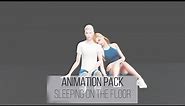 Animation pack sims 4 | Sleeping on the floor