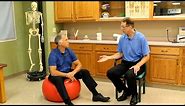 The Correct Sizing or Size for an Exercise Ball, PhysioBall, or SwissBall.