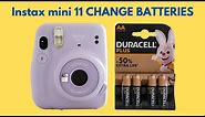 CHANGE BATTERIES in Fujifilm Instax Mini 11 + RECOMMENDED BATTERIES