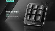 Cool Gadgets🔥🔥🔥 Vaydeer One-Handed Mechanical Keyboard - 9 Programmable Keys Best Gaming Keypad