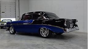 1956 Chevrolet Chevy Bel Air Custom in Black & Blue & Engine Sound - My Car Story with Lou Costabile
