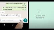 How to Send a Voice Message | WhatsApp