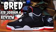 WATCH BEFORE YOU BUY! 2019 "BRED" AIR JORDAN 4 REVIEW & ON FEET! DON'T SLEEP!