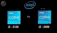 i3-2120 vs i5-2400 2nd Generation Desktop Processor l i3 vs i5 Specification Comparison