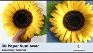 How to Create a 3D Paper Sunflower from an SVG Template
