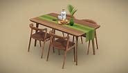 Otto Dining Table - Buy Royalty Free 3D model by AllQuad