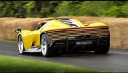 840HP Ferrari Daytona SP3: V12 Engine Sound, Accelerations & Burnouts!