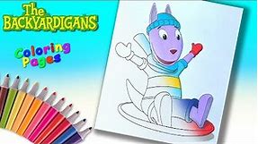 The Backyardigans Coloring Book For Kids. Kangaroo Austin Colouring