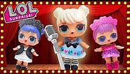 LOL Surprise Dolls Perform A Musical Review! Starring Sugar Queen, MC Swag, Dollface, and Beats!