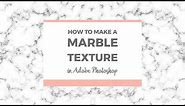 How to make a seamless marble texture in Photoshop
