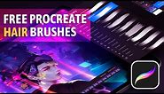 Best FREE Procreate HAIR Brushes You Can Download Instantly 💇