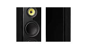 Fluance Signature HiFi 3-Way Floorstanding Tower Speakers with Dual 8" Woofers for 2-Channel Stereo Listening or Home Theater System - Black Ash/Pair (HFF)