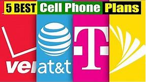 Best Cell Phone Plans - Top 5 Reviews in 2024