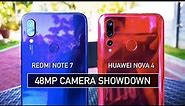 Redmi Note 7 vs Nova 4 | 48MP Showdown | Which Camera is Good for Vlog?