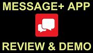 Verizon Messages SMS Text Messaging App with Tablet PC Sync - Review and Demo