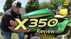2019 John Deere X350 Riding Lawn Tractor Mower Review and Walkaround