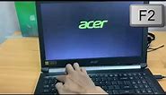 How to access bios on Acer Aspire laptop