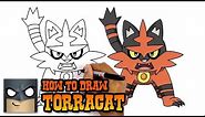 How to Draw Torracat | Pokemon | Awesome Step-by-Step Tutorial