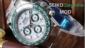 Seiko Daytona MOD 2024 Review - White Hulk #seikomod #watchreviews
