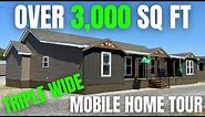 COOLEST mobile home I've ever laid my eyes on! Massive triple wide over 3,000 sq ft!