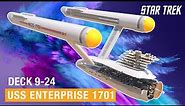 Star Trek: The most detailed 3D model of the USS Enterprise NCC-1701 ever! Deck 9-24