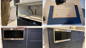 Custom built-in microwave kit. Custom microwave cabinet