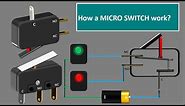 Micro Switch Working. Micro Switch connection .snap Action Micro limit switch working Animation.