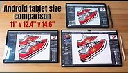 Android Drawing Tablet Size Comparison with Tab S8 Ultra
