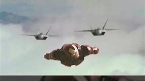 131_Tony Stark's vs F-22 Raptors battle scene in first Iron-Man movie 2008 #ironman #tonystark #movieclips #m | Full Film Rising