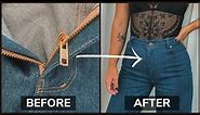How To Fix Broken Jean Zipper FAST No Sewing Machine