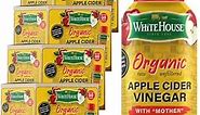 White House Organic Apple Cider Vinegar Shots, Raw Unfiltered, On the Go (Organic, Pack of 24)