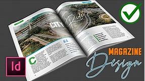 ✅ How to Create a Magazine Layout Design in InDesign CC Tutorial