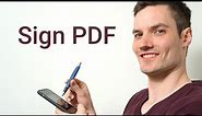 How to Sign PDF on iPhone & Android