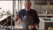 Chef Jacques Pépin Peels an Apple | Bon Appétit