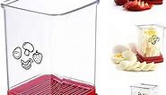 Fruit and Vegetable Speed Slicer with Bottom Push Plate, Fruit Slicer Cup Egg Slicer, Stainless Steel Banana Slicer Strawberry Cutter, Portable Slicing Tool Vegetables Cutting Kitchen Gadget (1 PC)