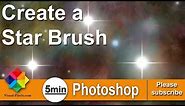 Photoshop Tutorial: How to create Create a Star Brush Set