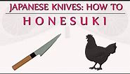 How To Use Honesuki Knife