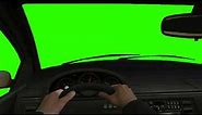 Car window green screen video ||