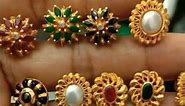 only 3 grams gold daily wear studs earrings designs/fancy stud's/simple earrings