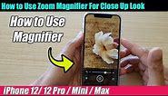 iPhone 12/12 Pro: How to Use Zoom Magnifier For Close Up Look